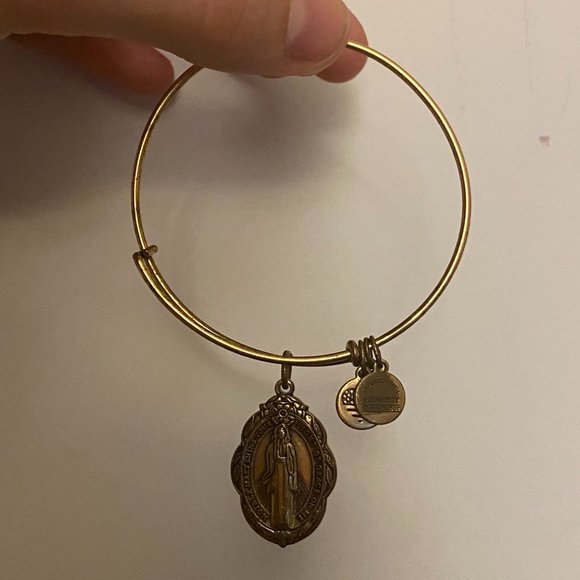 Alex and Ani Mother Mary Bracelet | Gold - Picture 6 of 6